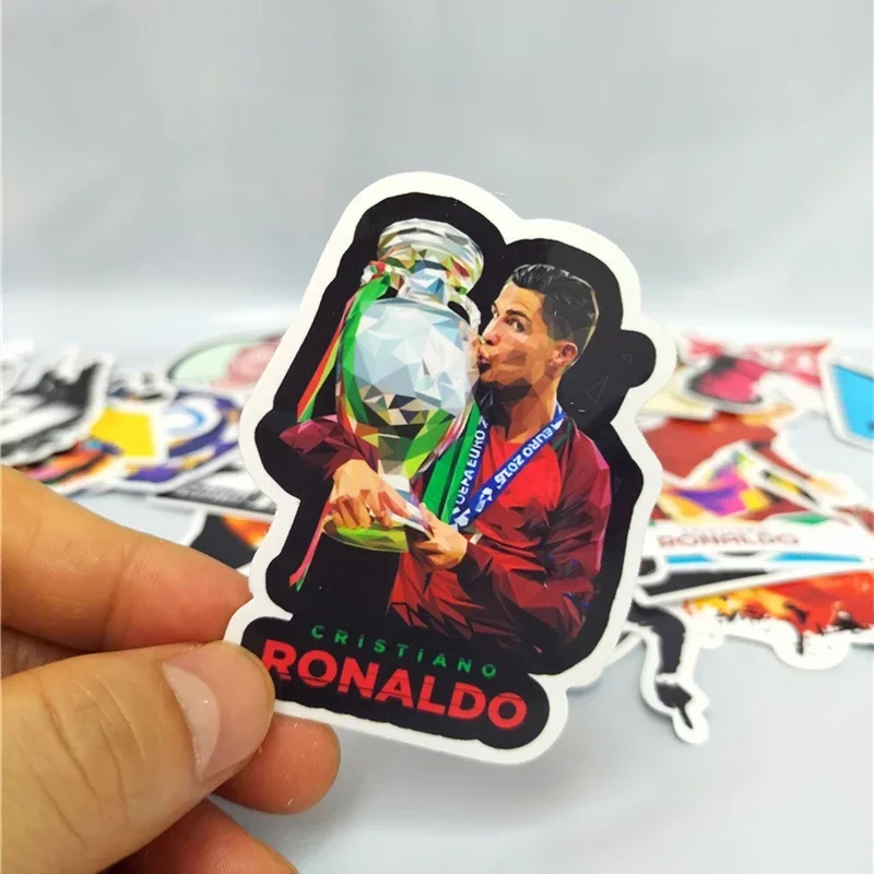 Portugal Cristiano Ronaldo Classic Celebration Actions Stickers DIY Scrapbook Bottle Phone Luggage Car Wall Stickers Wholesale