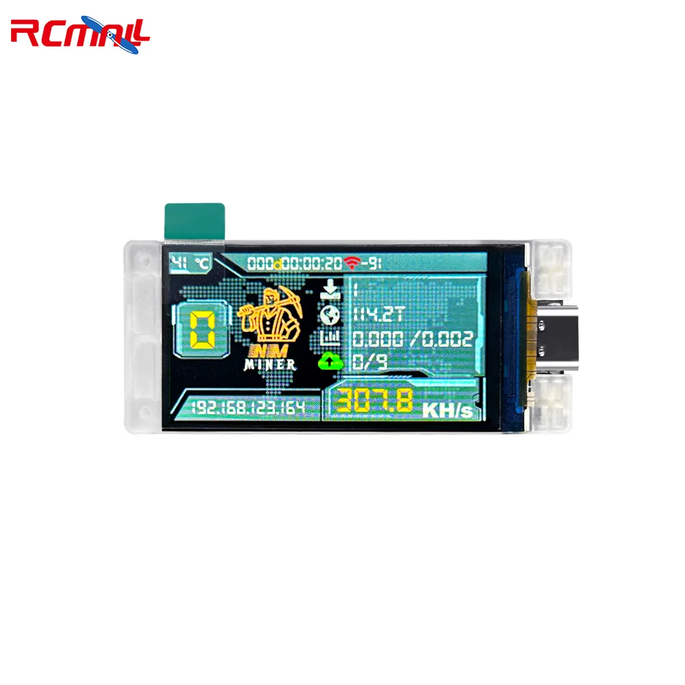 

Pro Version Nerd Miner BTC Crypto Solo Lottery 310KH/s Heltec Vision Master T190 Win ESP32-S3R8 MCU support Wi-Fi and BLE
