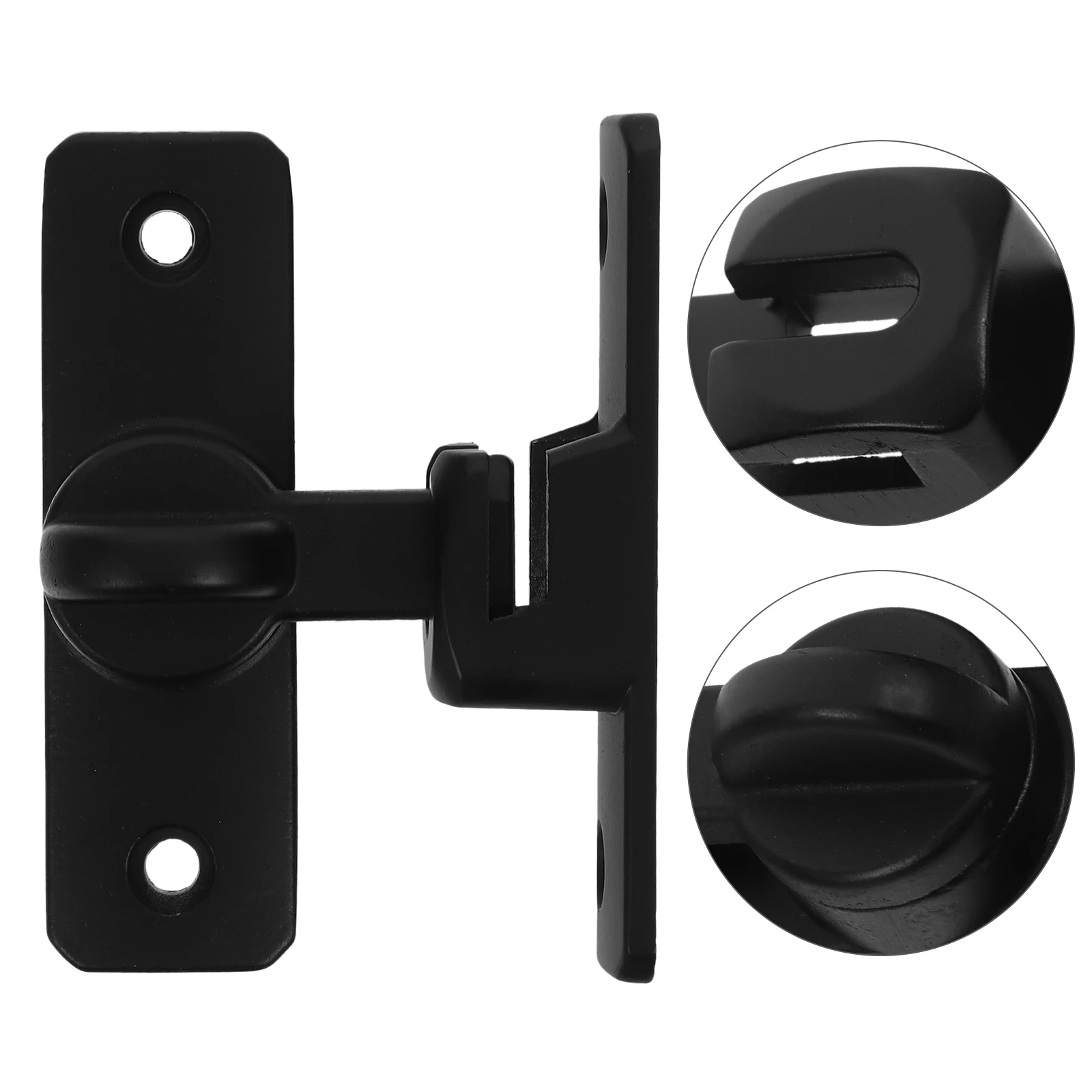 

1Set Nodrill Aluminum Alloy Door Latch Lock Barn Door Security Easy Install Multiple Layers Protection Heavy Duty