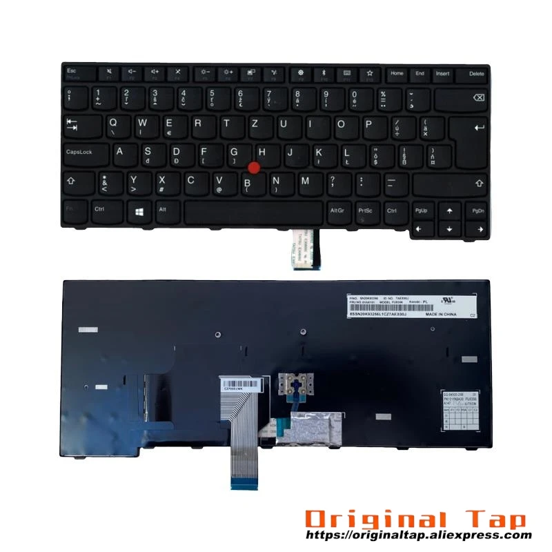 SK Slovakian Keyboard for Lenovo Thinkpad E470 E470c E475 01AX024 01AX064 01AX104