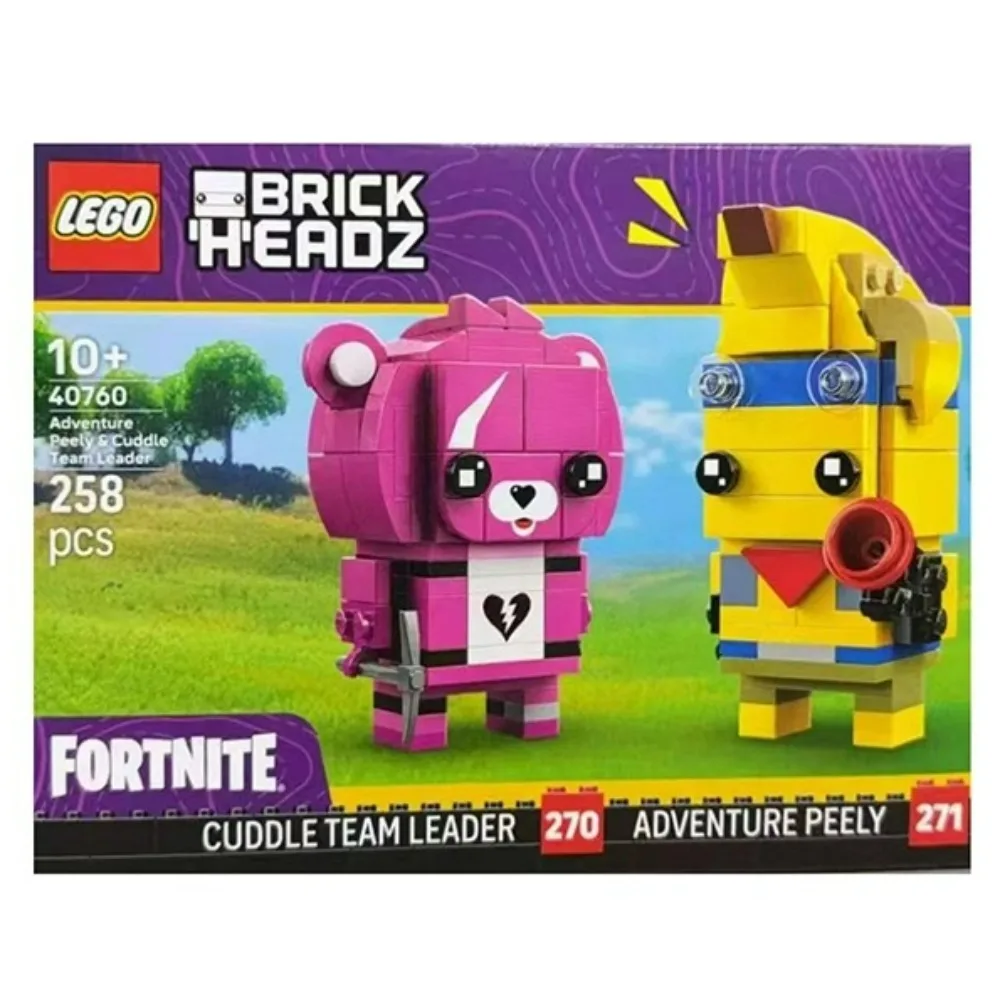 LEGO ®   Фортст ®   BrickHeadz ™   Конструктор Adventure Peely & Cuddle Team Leader 40760 для мальчиков и девочек в возрасте 10 лет, 258 предметов