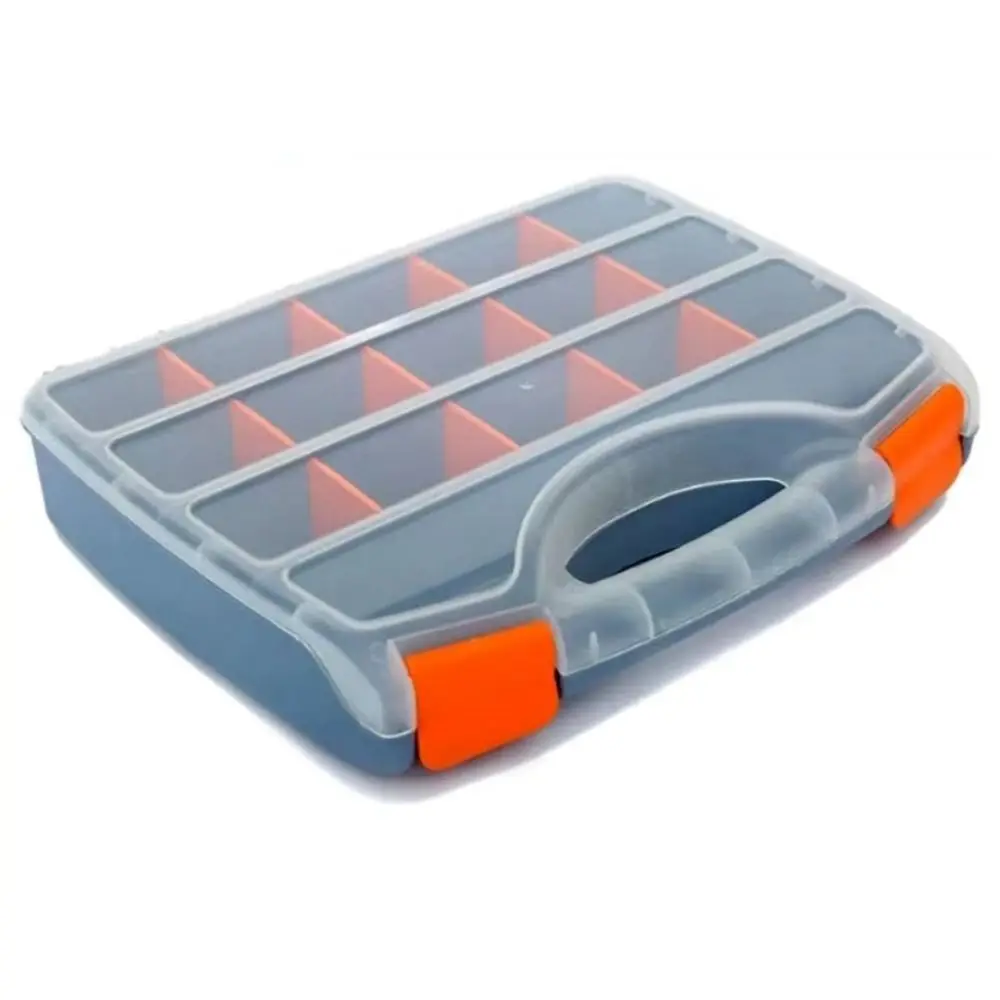 15 Grids Screw Storage Box Plastic Adjustable Compartment Tool Box Organizer Detachable Clear Hardware Parts Storage Case