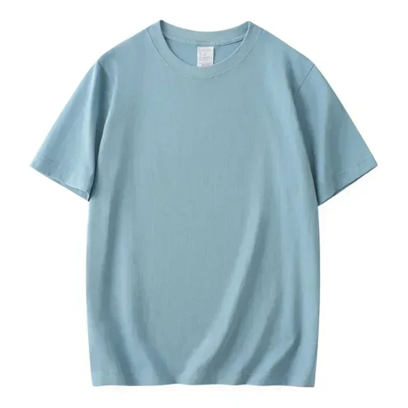 2025 Estate di Alta Qualità Femminile T-Shirt di Base Ragazze Confortevole Baggy Manica Corta Vestiti Delle Donne Coreano di Base Solido Magliette E Camicette di Cotone