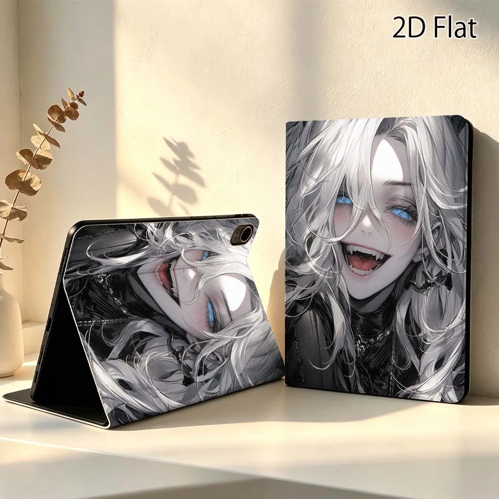Cartoon Silver Hair Girl For Huawei MediaPad MatePad Pro Air 10.8 T5 T10S M3 M6 M5 C5e SE 11 11.5 Inch Tablet Case Popular