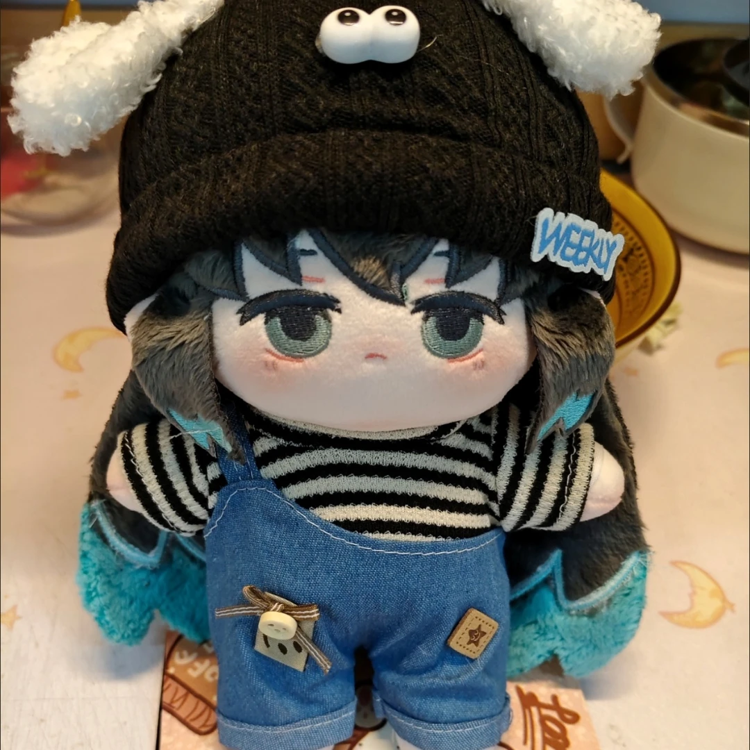 Gefüllte 20 cm Anime Demon Slayer Tokitou Muichirou Figur Dress-up Baumwolle Puppe Spielzeug für Kinder Erwachsene Sammeln Kawaii Geschenke