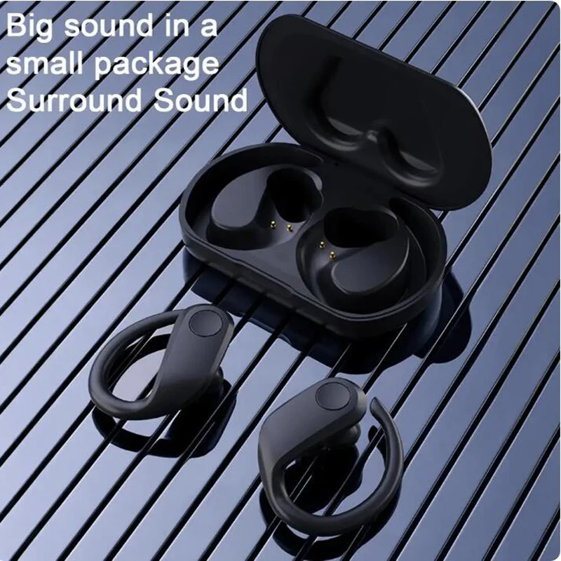 Soleeanre Cuffie wireless Auricolari stereo HiFi Cuffie sportive Suono Vestibilità comoda con supporti microfoni