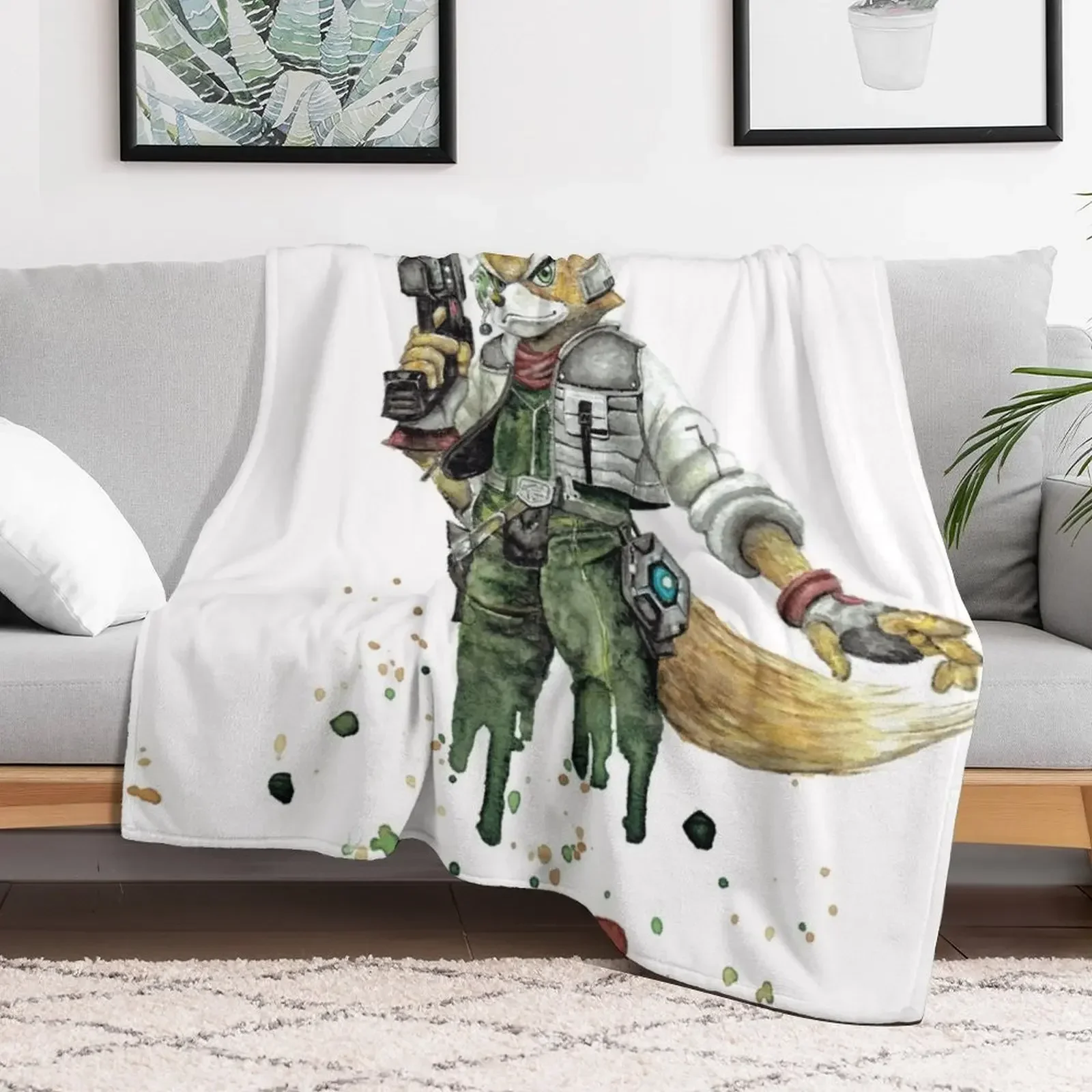 Fox McCloud Throw Blanket Sleeping Bag decorative Blankets