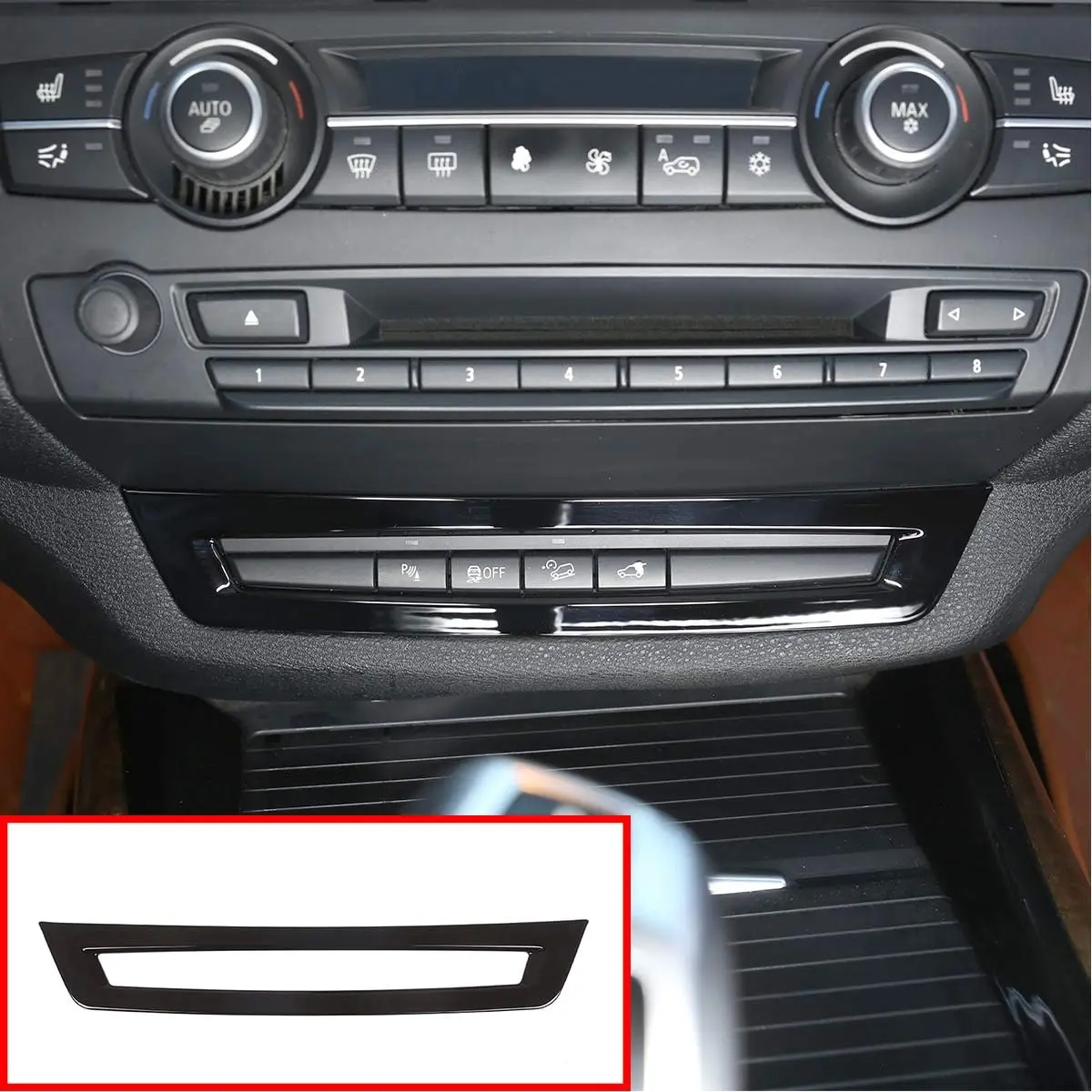 

ABS Plastic Car Driving Aid Control Frame Trim For BMW X5 E70 X6 E71 2008-2013 Interior Decorative Styling Cover Accessories