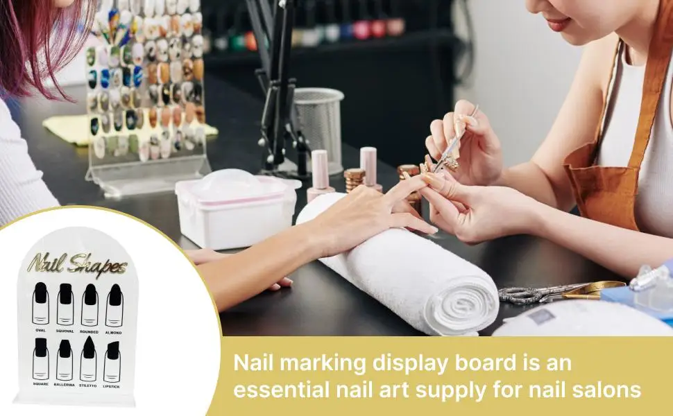 لوحة عرض فنية للأظافر من الأكريليك، حامل طرف أظافر صناعية احترافي، ملحقات أظافر لعرض تزيين صالونات الأظافر #6