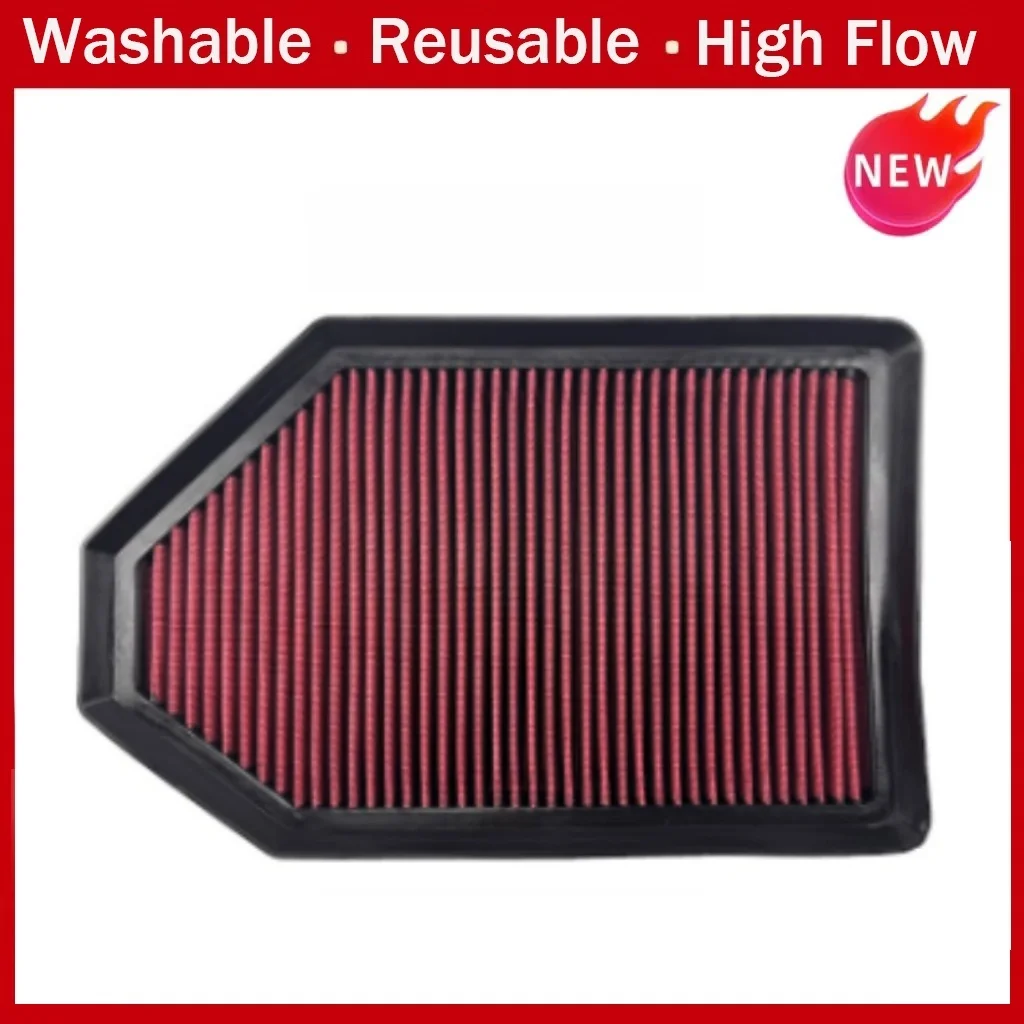 Filtro de ar de alto fluxo para carro, para chrysler 2013 300c 3.6l dodge 2013 challenger 3.6l srt 5.7l 6.2t oem: 04861746aa lavável e reutilizável