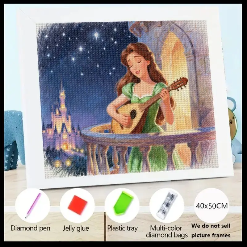 

Here is a detailed product title following Temu's hot rules and incorporating the image content:1PC Fantasy Princess Diamond Pai