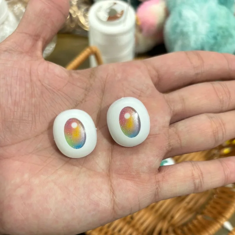 قطع غيار للعيون مكونة من طبقتين لدمى لابوبو بطبقة مزدوجة من البلاستيك ملحقات العين لعبة دمى وملحقاتها