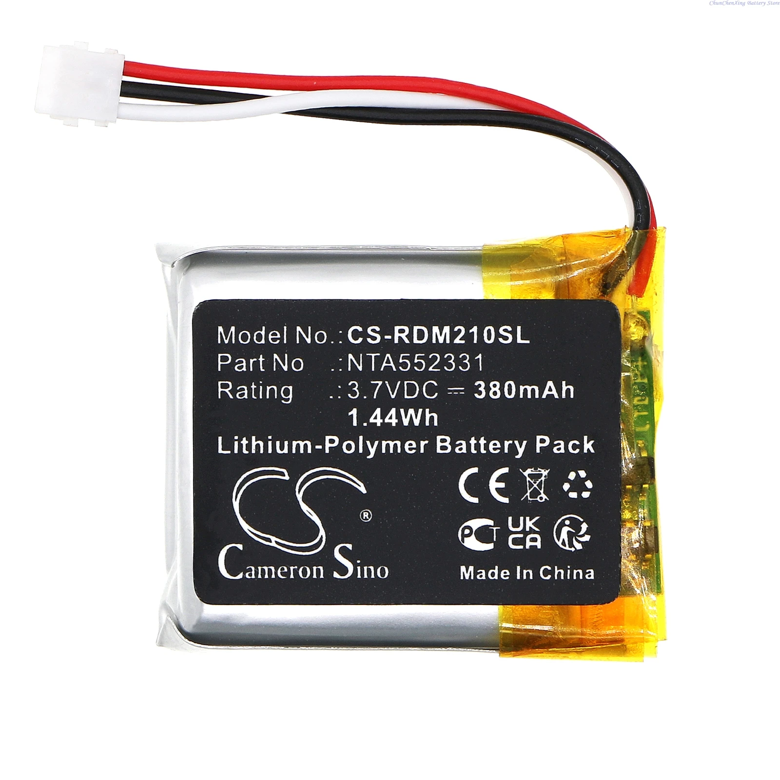 

Cameron Sino 3.7V 380mAh Wireless Headset battery NTA552331, 0442-0053-01 for Rode Wireless Go II +TOOLS KIT