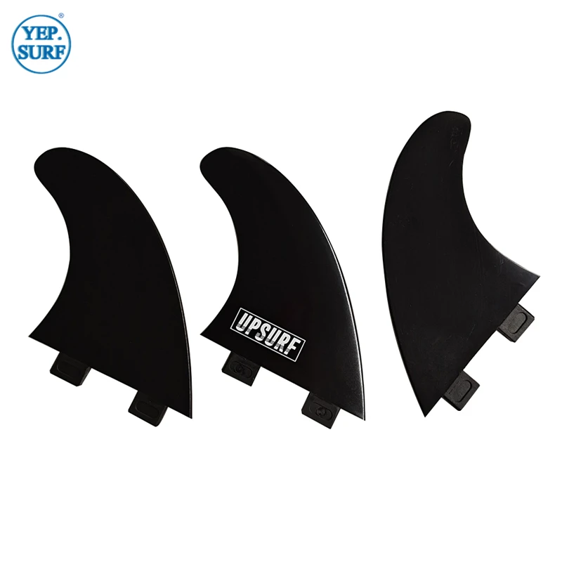 Prancha de Surf UPSURF FCS Fins G5 Black Color Surf Board Nylon Material Surf Accessories 3 Pcs/set Surfcasting Accessories