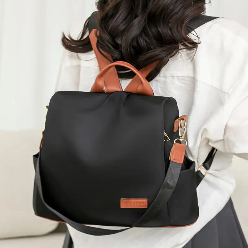 

Fashionable New Nylon Backpack Large Capacity Multi-Functional Ladies' Single Shoulder Bag Crossbody Bag Schoolbag