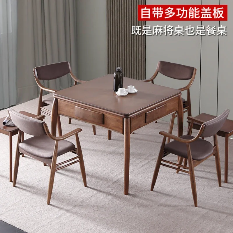 

Solid Wood Mahjong Machine Automatic Household Electric Mahjong Table Dining Table