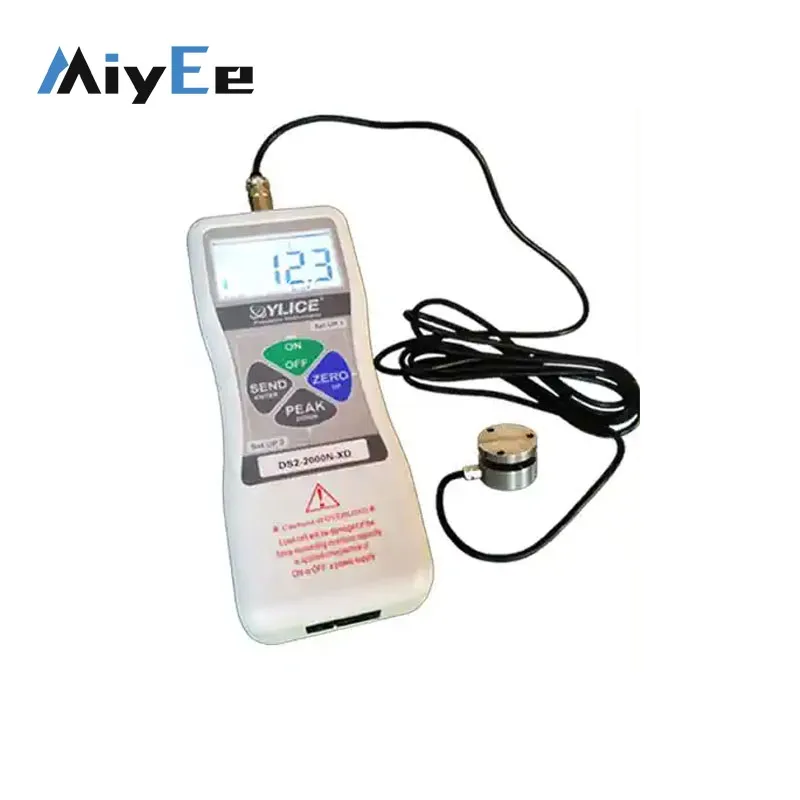 Escala push pull do medidor de força digital da série YLICE DS2 com sensor XD externo plano (10-5000N opcional)