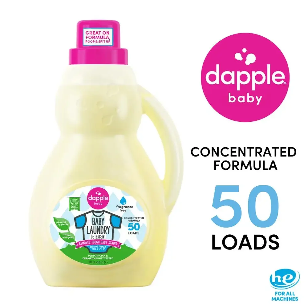 Baby Laundry Detergent Stain Remover Hypoallergenic Gentle Cleanser 50 fl oz