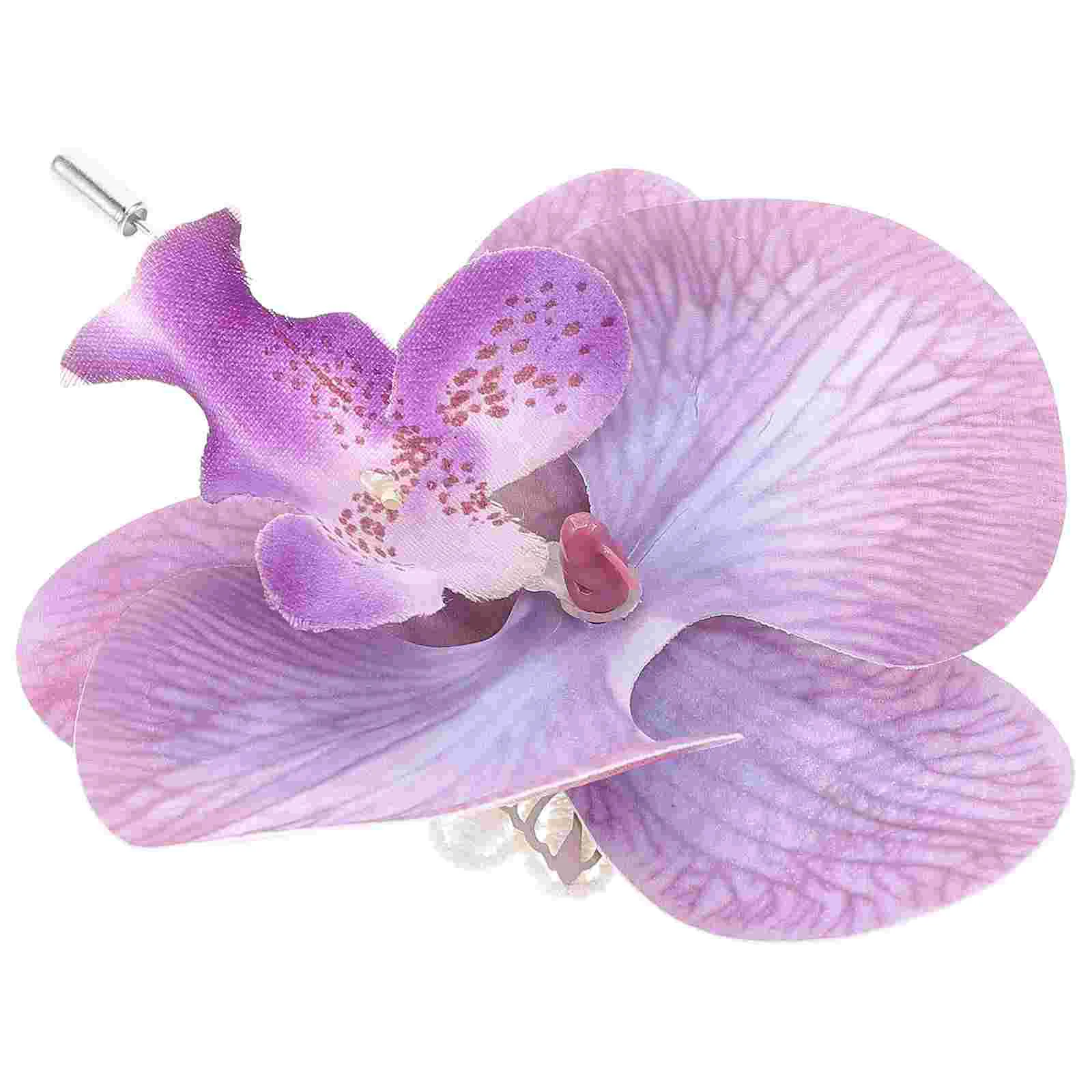 ดอกไม้Lapel Pin Phalaenopsis Corsageงานแต่งงานชุดเจ้าบ่าวPins Manเจ้าบ่าวเข็มกลัด