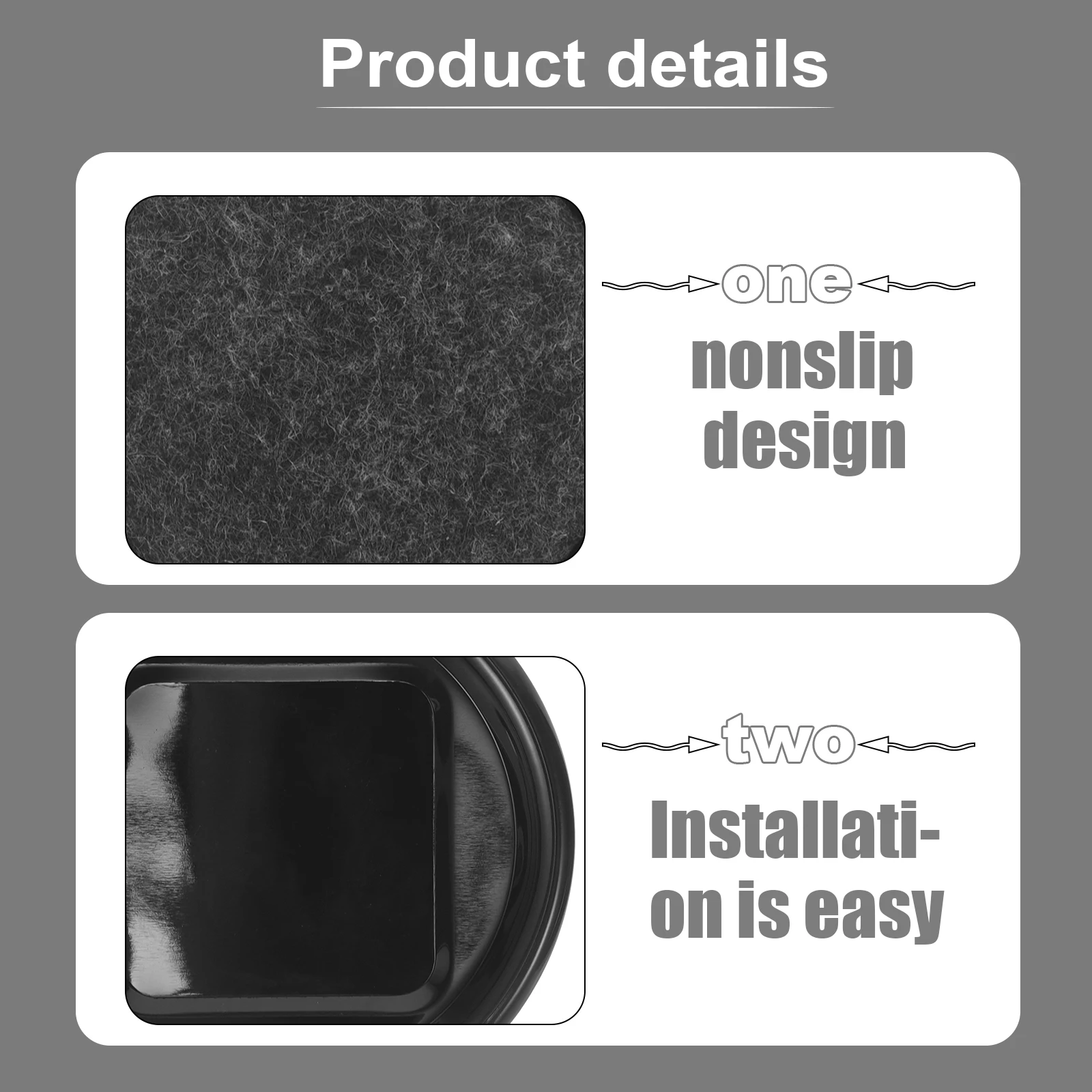 

8pcs Leg Protectors Caster Cups for Carpet Furniture Leg Pads Desk Chair Feet Covers 61mm Inner Diameter Floor Pads