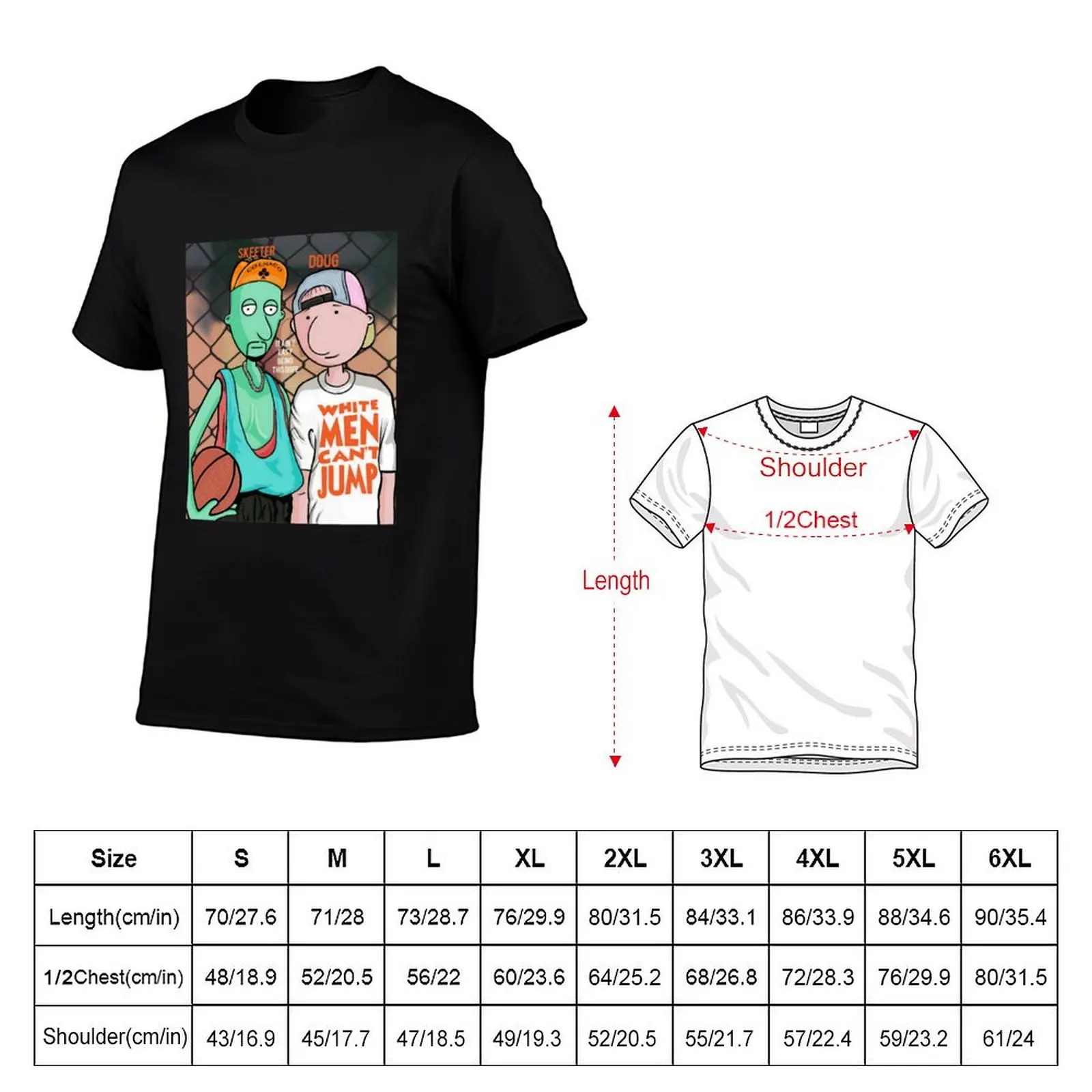 Doug and Skeeter White Men can't jump T-Shirt Festive Simple T-Shirt