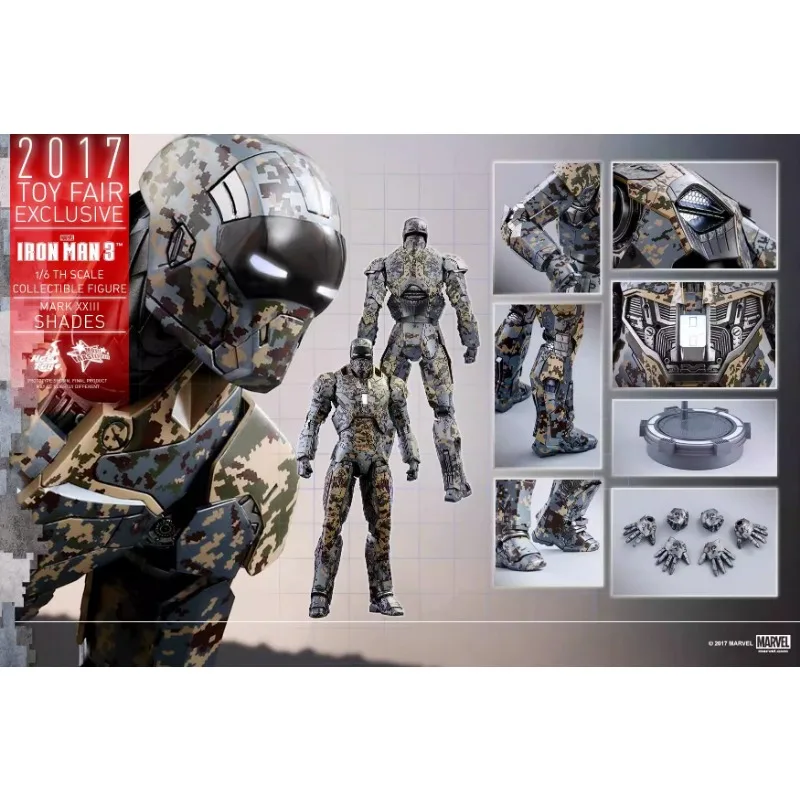 Оригинальные игрушки HotToys MMS415 IRON MAN3 MK23 1/6 модели персонажей из фильма Marvel Улучшенный коллекционный подарок