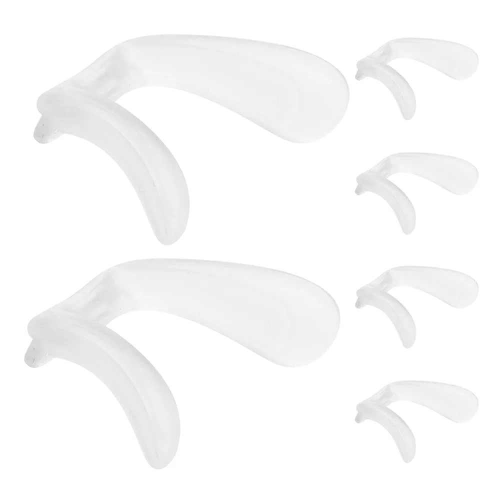 

6Pcs Eyeglass Nose Pads Transparent Soft Silicone Comfortable Replacement Anti-Slip Nose Bridge for Glasses Students