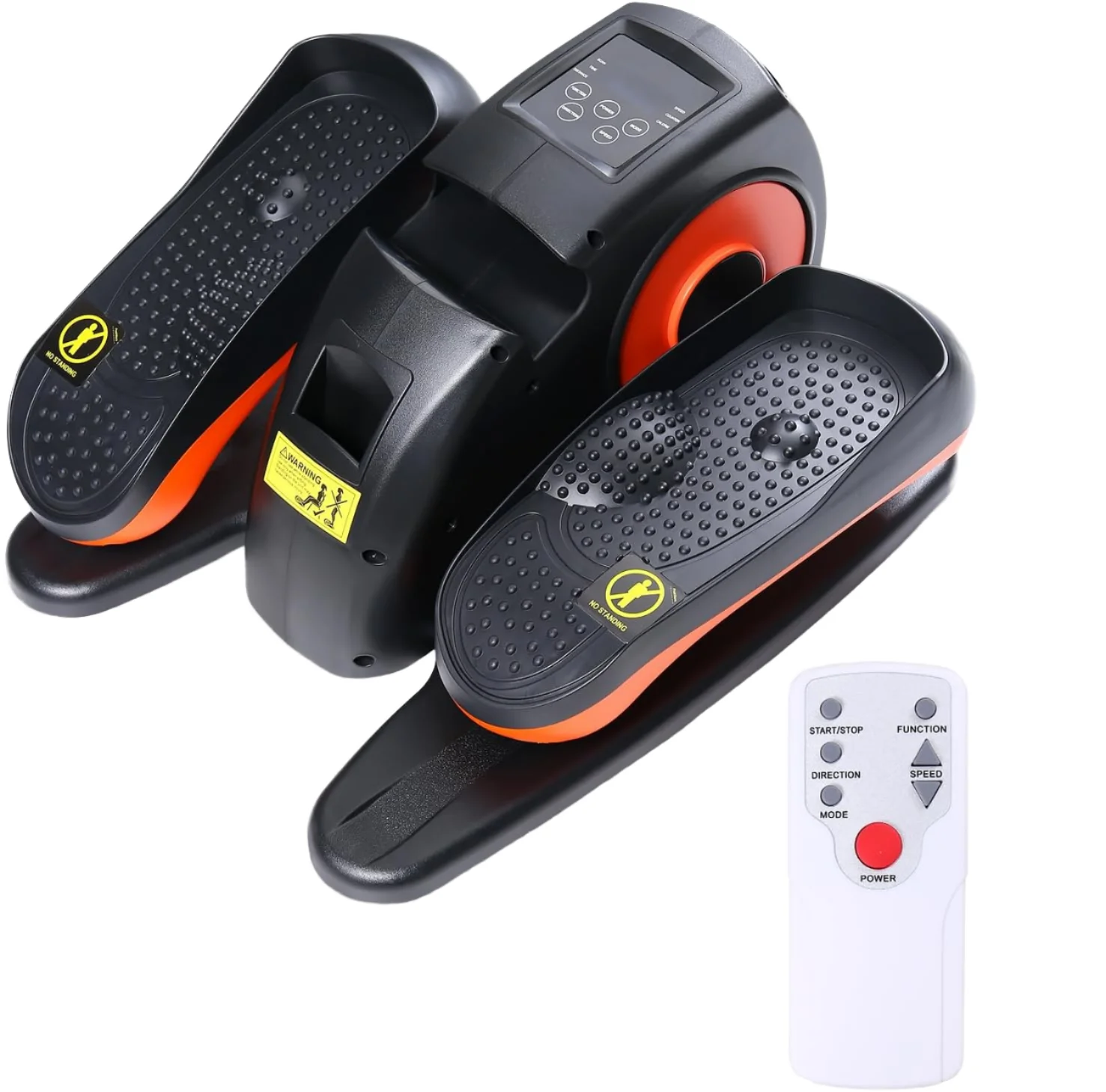 Desk Manual Elliptical Cross Trainer Seated Pedal Exerciser Portable Exercise Trainer Large Pedal Magnetic Resistance LCD