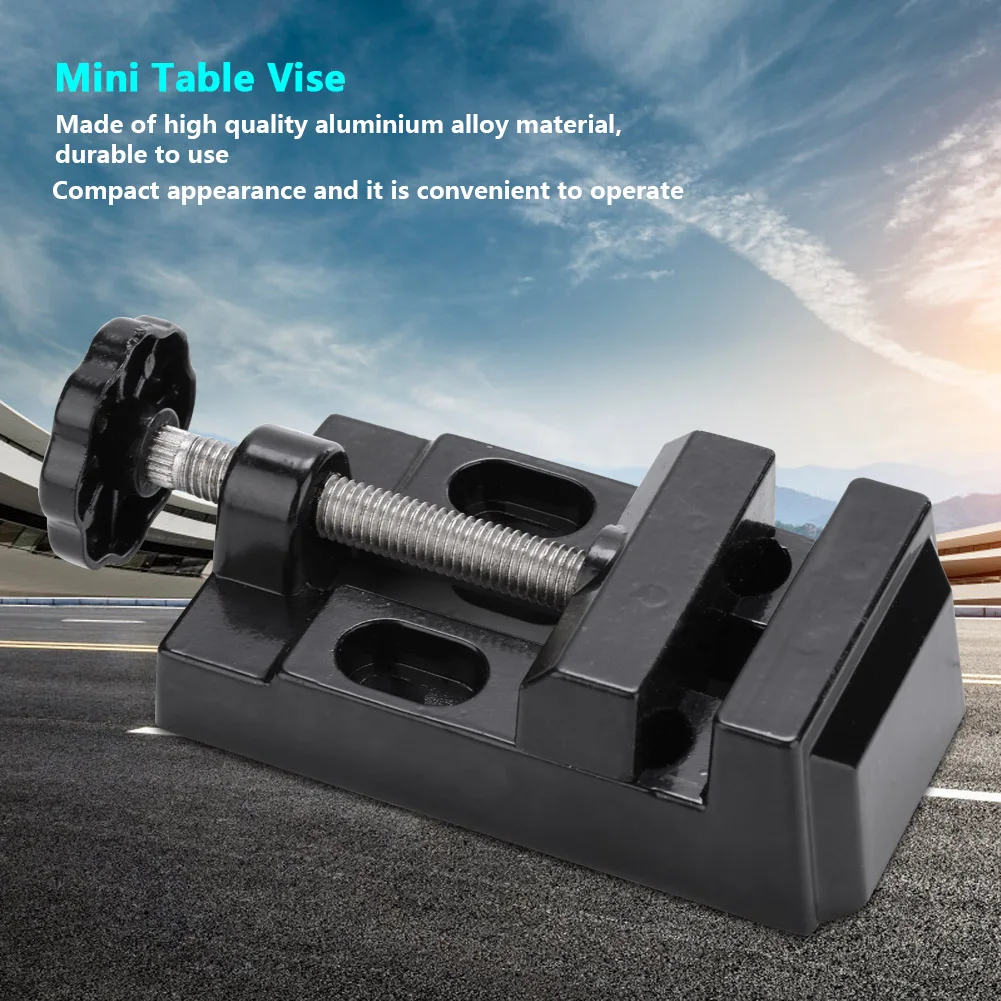 Bench Clamp Mini Flat Clamp Bench Vise Aluminum Alloy Drill Press Vice Carving Tools Machine Tools Accessories