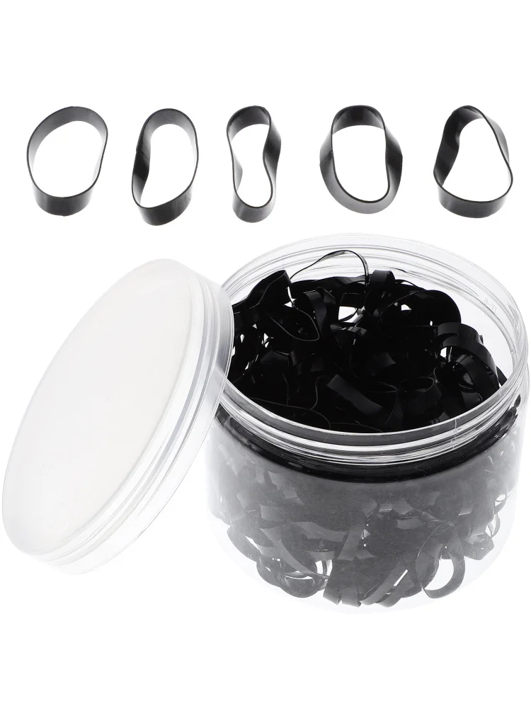 500 pièces bandes de cheveux à haute élasticité attaches de cheveux jetables bandes de cheveux en caoutchouc attaches de cheveux élastiques petits élastiques de cheveux en caoutchouc de cheveux