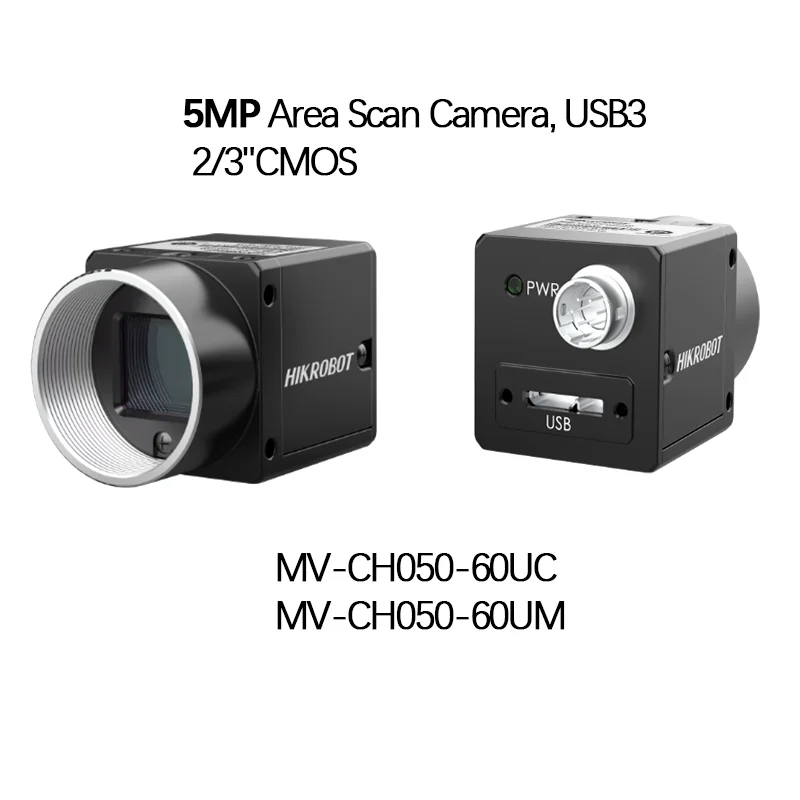 Hikrobot Model NO. MV-CH050-60UM,MV-CH050-60UC, 5MP Area Scan Camera, USB3 Industrial Camera