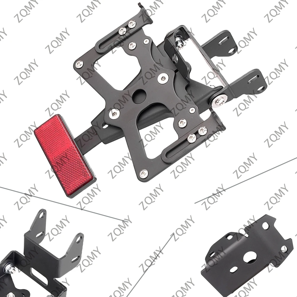 دراجة نارية CNC الخلفية حامل الترخيص الحاجز مزيل إطار لوحة ث/LED مصباح لهوندا CB650F CB 650F 2014 2015 2016 2017 2018