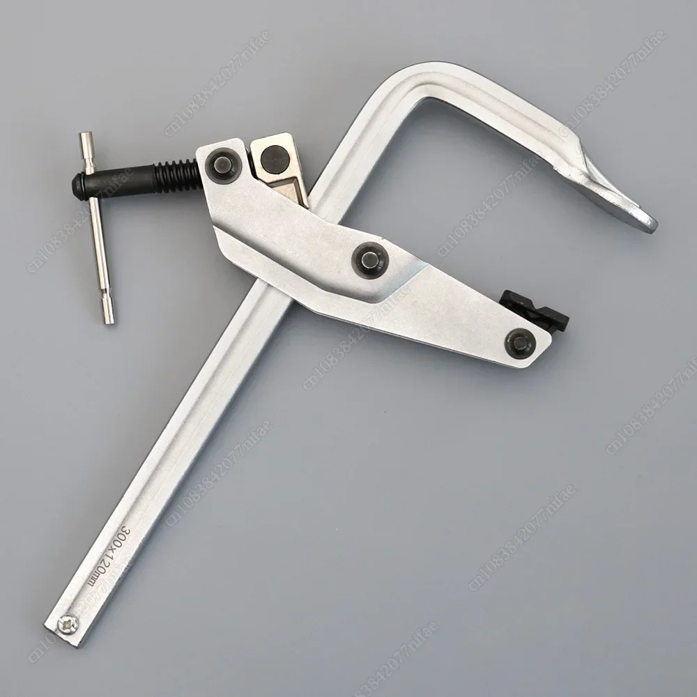 1PC 300x120mm Heavy Duty F-Style Sliding Arm Bar Clamp For Welding Cutting and Woodworking Guide Rail 25x12mm