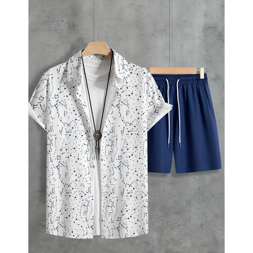 Men's Beachwear Two Piece Set Quick Dry Hawaiian Shirt And Shorts Set Men's Fashion Clothing 3D Print Casual y2k Daily Wear tops