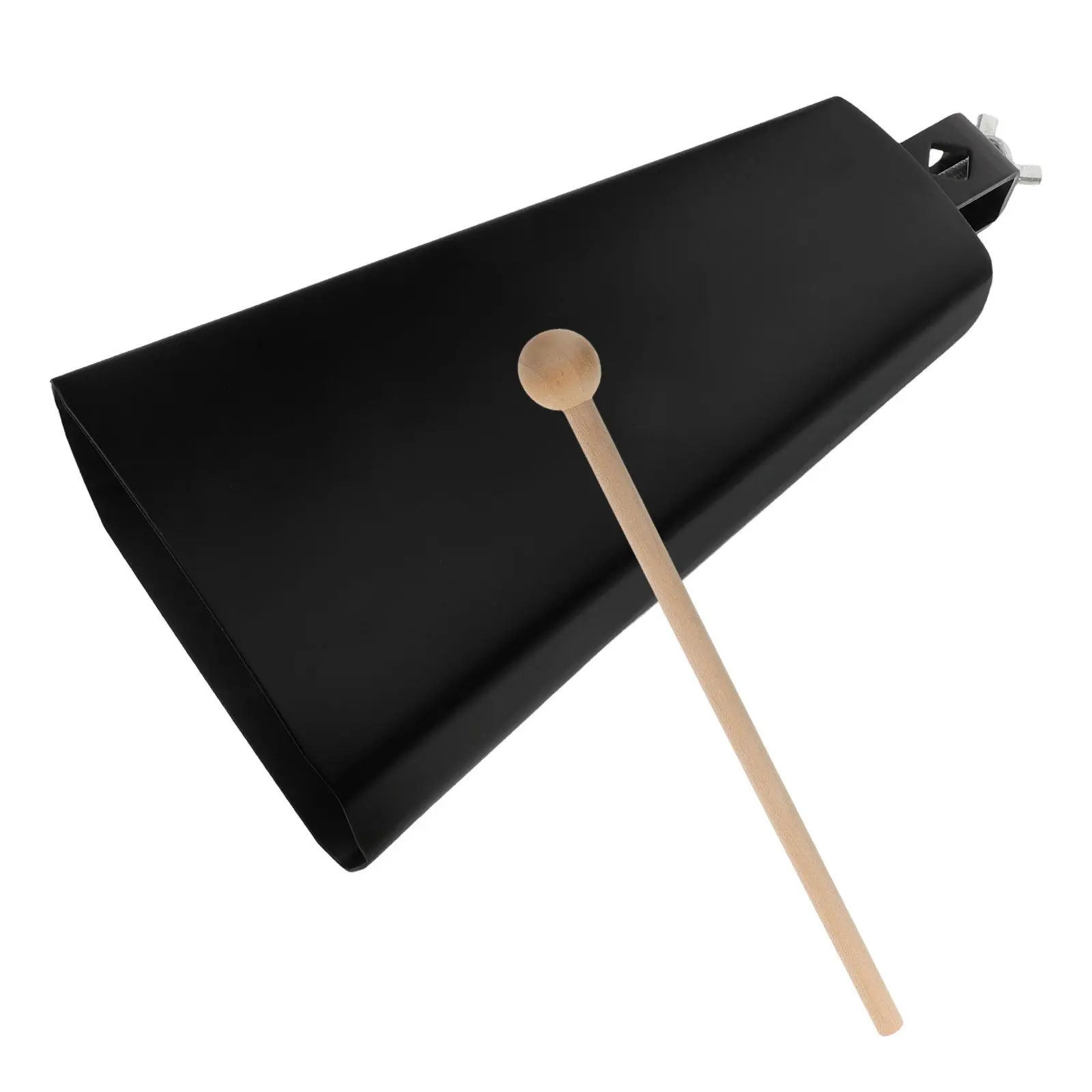 1Set Metal Cowbell Instrument with Stick Lightweight Hand Percussion for Drum Circle Band Jamming Beginner Musicians Cheering
