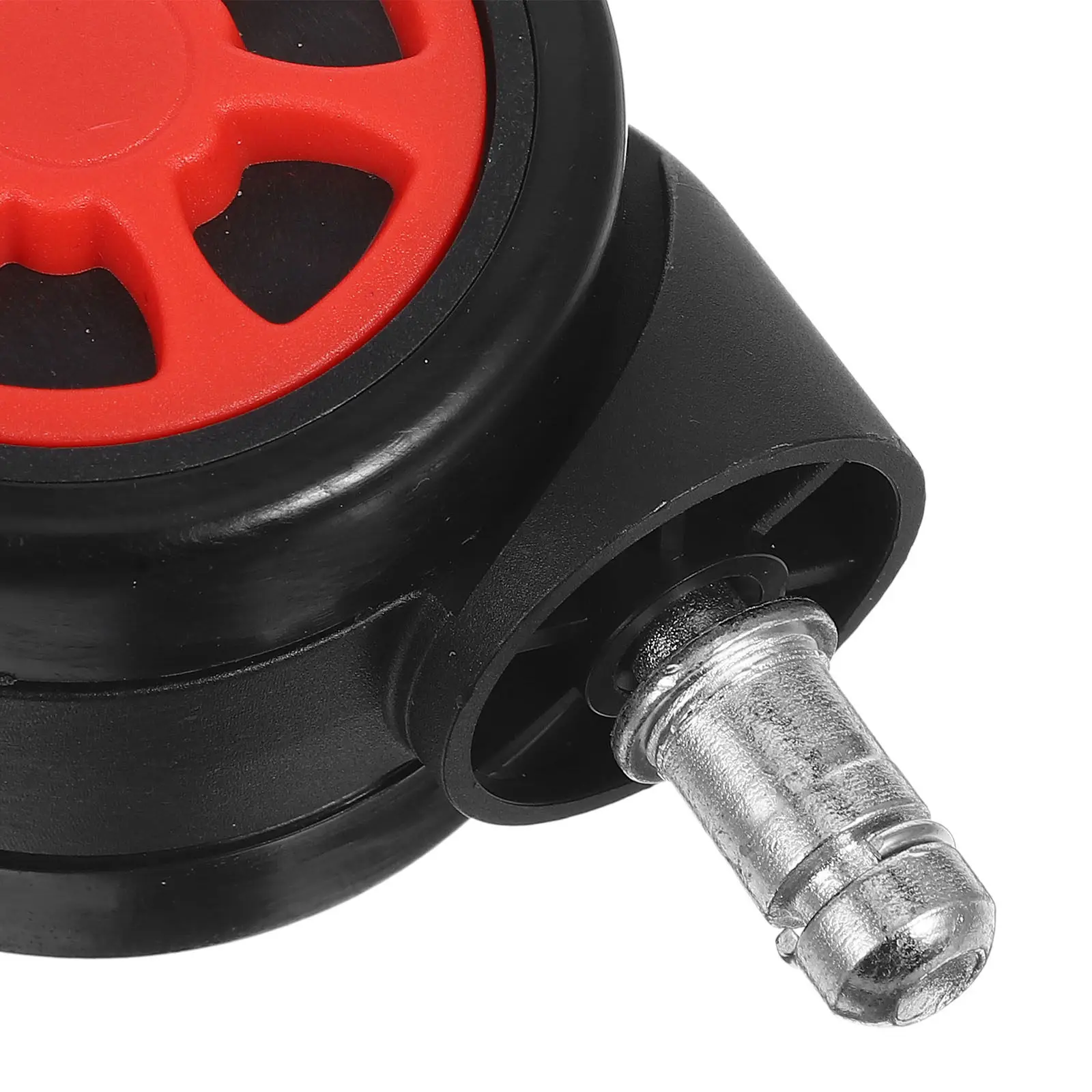 4Pcs Replacement Office Chair Wheels Plastic PP Iron Swivel Casters for Hardwood Carpet Tiles Quiet Smooth Mobility Gaming