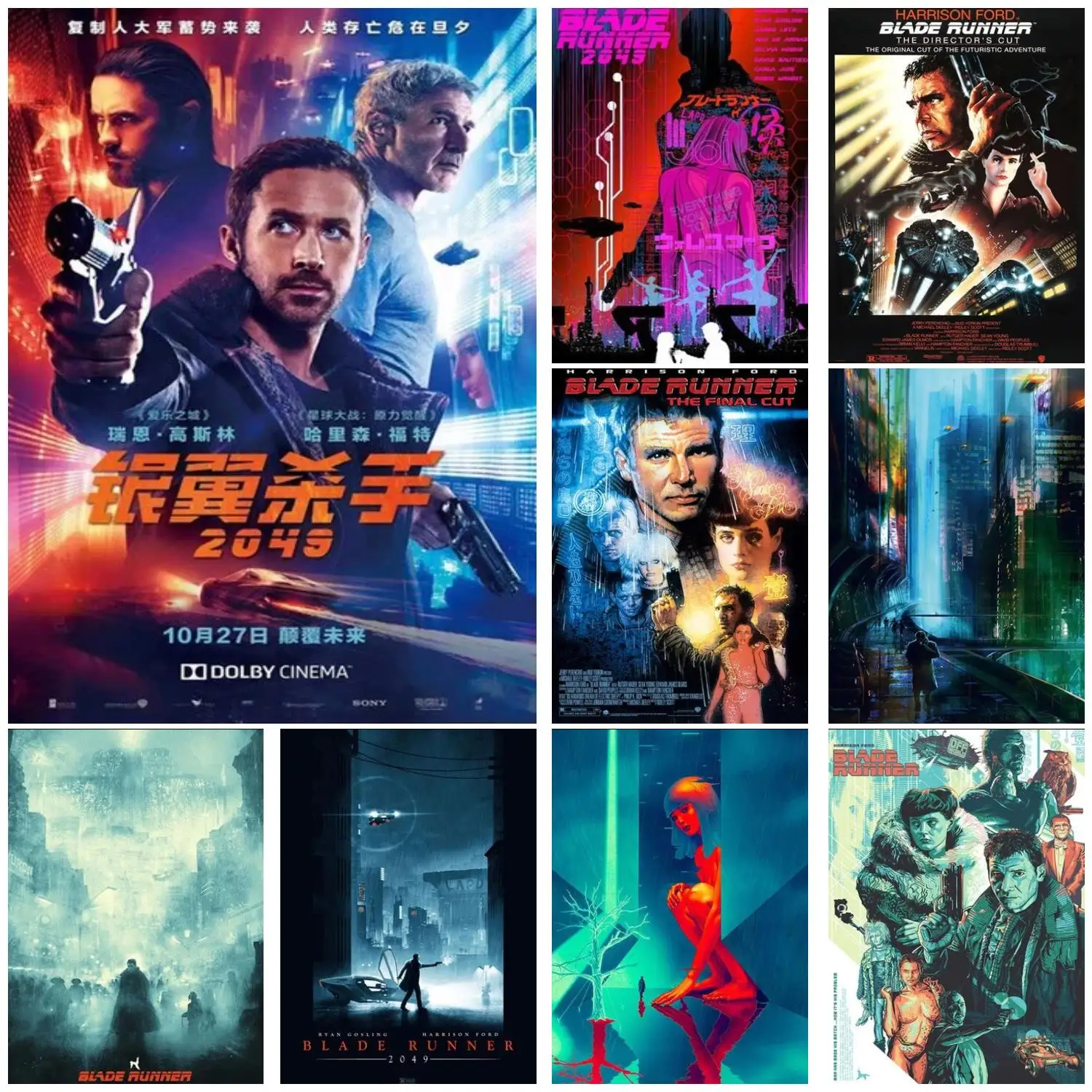 Blade Runner 2049 Movie Film Canvas Poster Prints Modern Comic Painting Art Wall Pictures for Home Decor Unique Gift for Movie