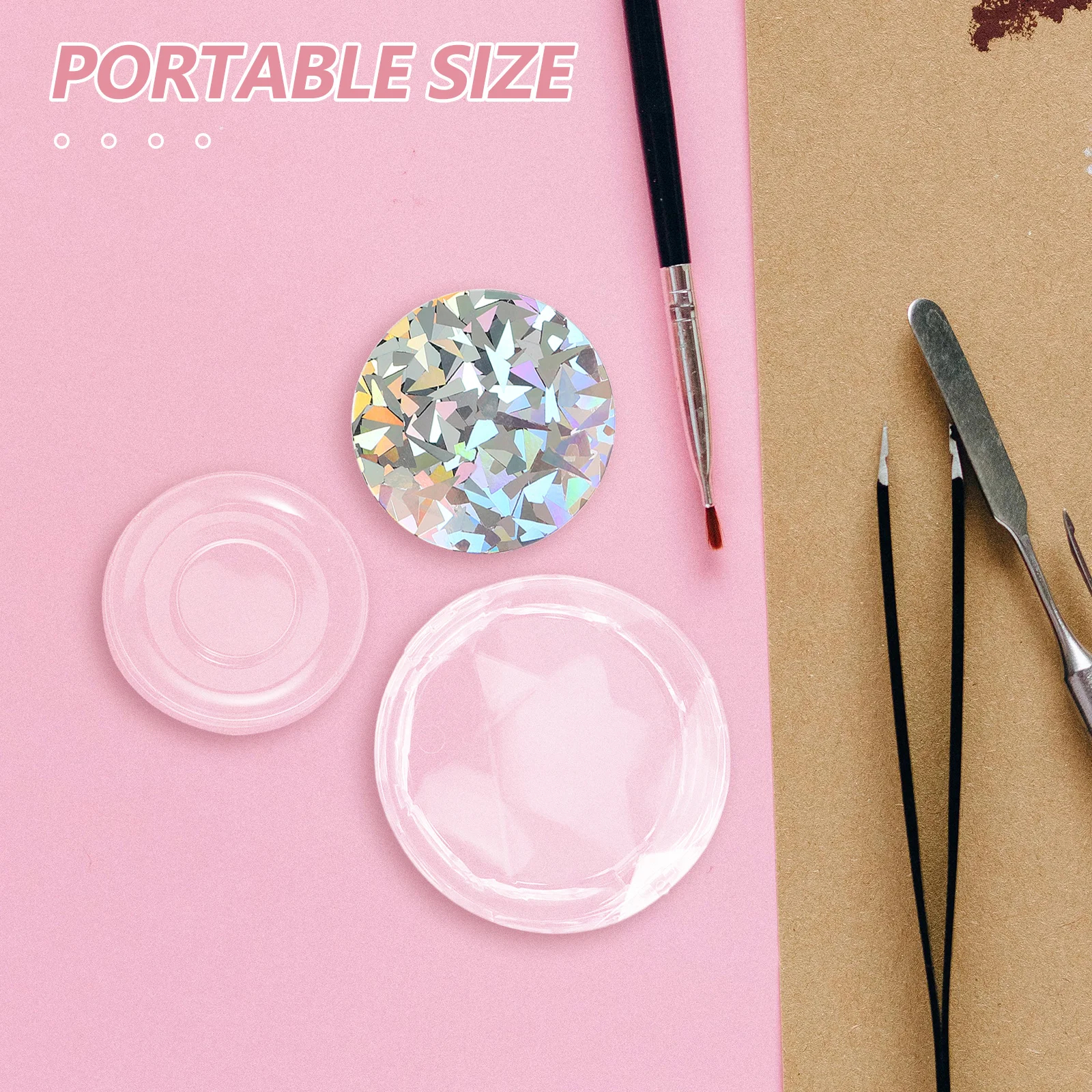 

10Pcs Eyelash Storage Box Circle Plastic Lash Case Empty Lash Organizer Holder Travel Storage Container