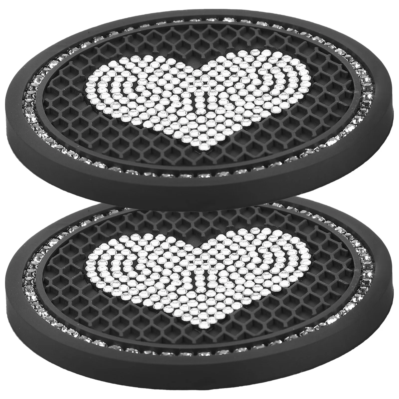 

2Pcs Car Coasters Anti Slip Cup Pads Heat Resistant Automotive Cup Holder Coaster Car Decor Accessories Anti-Slip Tumbler Pads