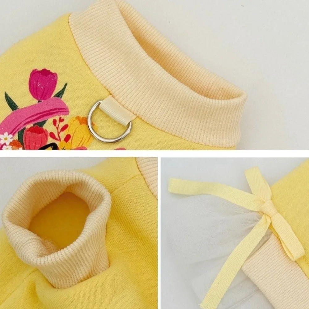 الحيوانات الأليفة هوديي الدوبامين الكلب البلوز هوديي الكرتون طباعة الدافئة سميكة الحيوانات الأليفة جرو تنورة تنفس لينة الكلب الملابس هدية الملابس