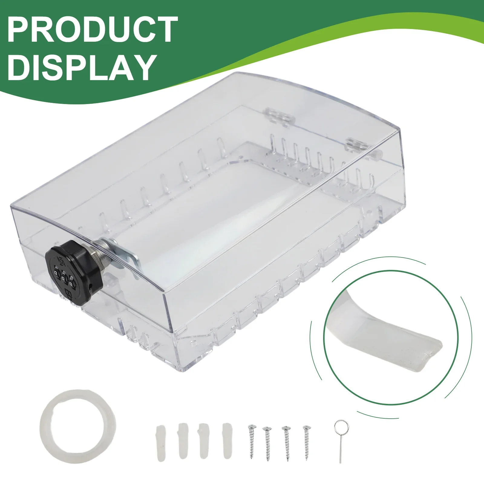 Built In Combination Lock Box Thermostat Security Case 21.5*14.5*6.5CM Combination Lock Cover Lockable Thermostat Cover