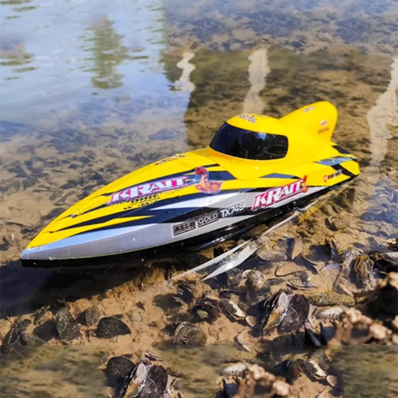 

RC Speedboat Brushless Motor Full Proportion High-speed Turbojet Boat Model Competition Water Toy Model Boy Gift