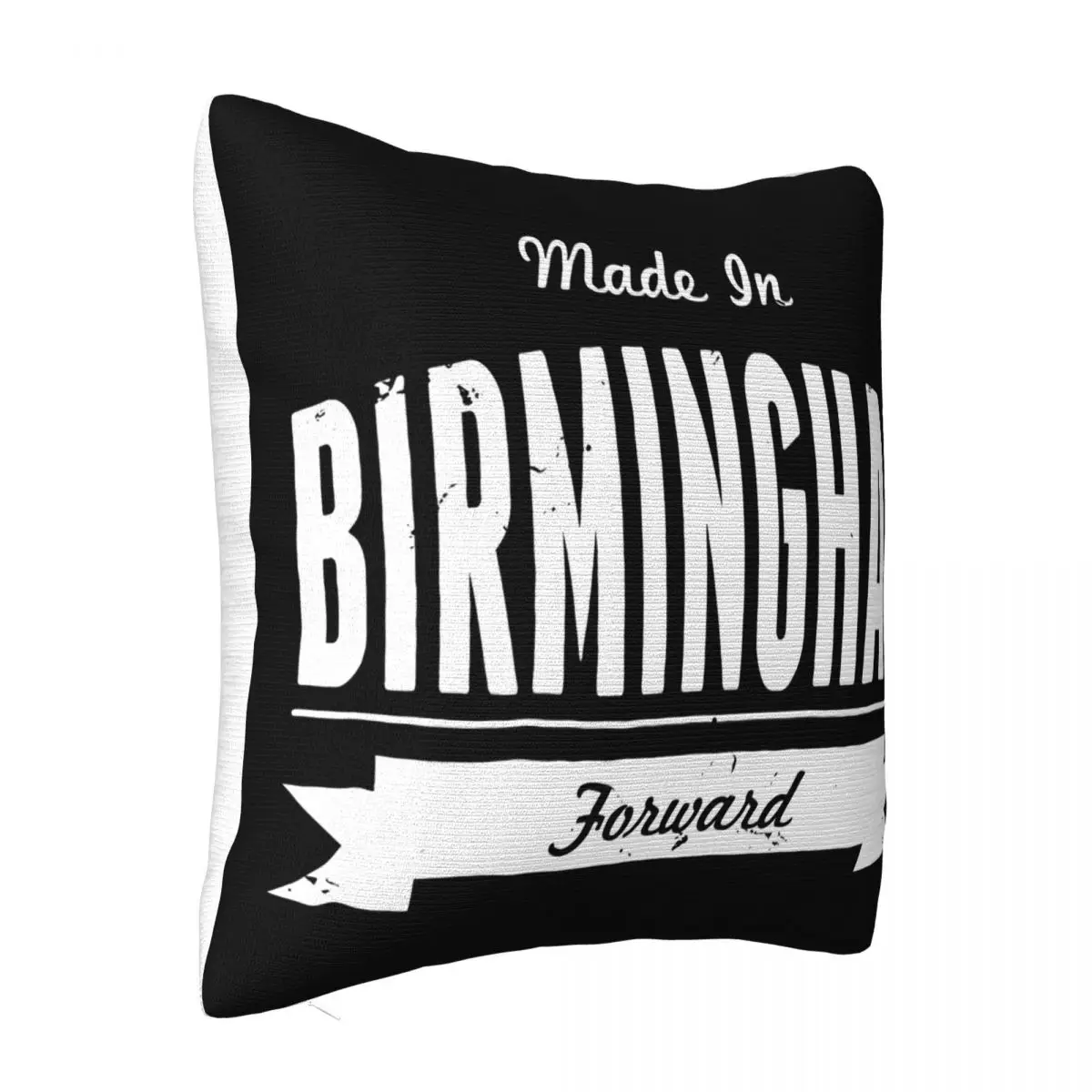 Fierte Ville Natale Made In Birmingham Banniere Design Cute Text Vintage Hot Sell Solid Color Pillow Case