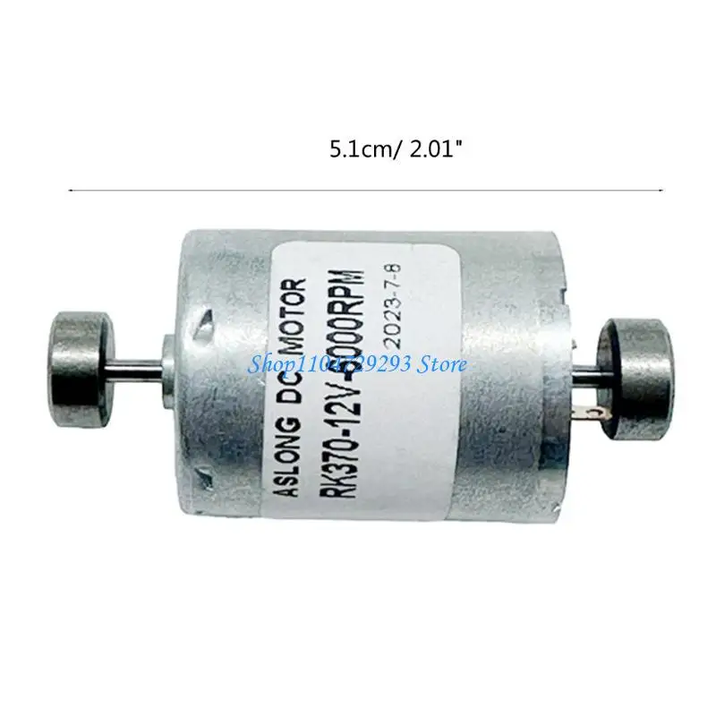 Small and Powerful Double Shaft Vibration Motor DC12V Motor with 2 Eccentric Rotating Strong Power 31MM Long