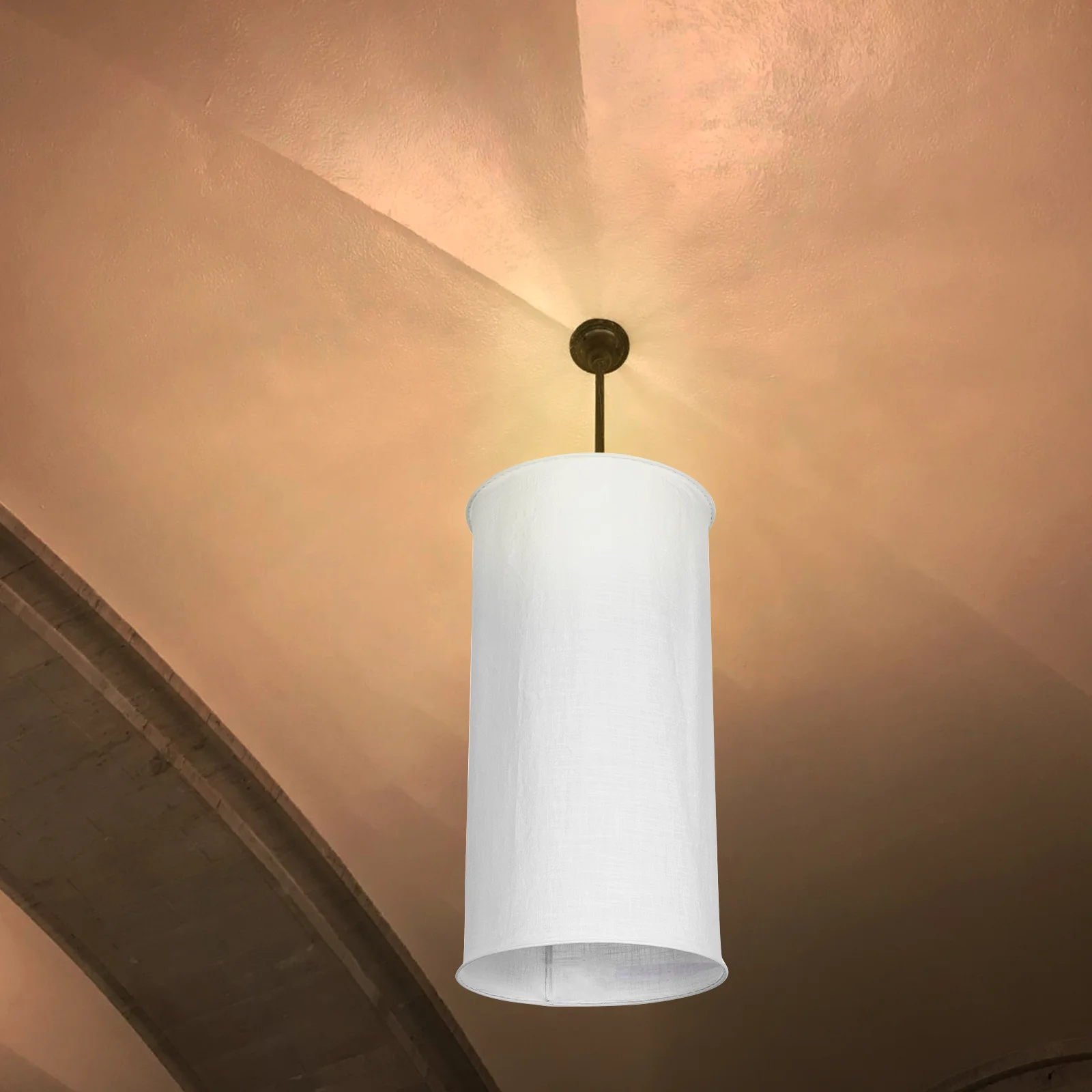 

Cloth Pendant Lamp Shade White Modern Hanging Light Cover For Table Lamp Bedroom Living Room Decoration Clip On Chandelier