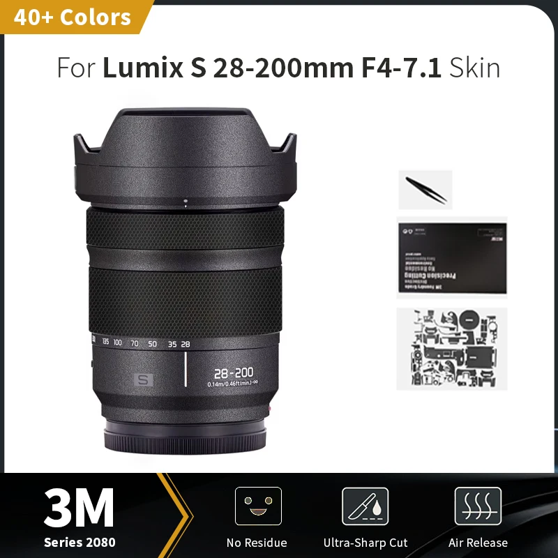 For Lumix 28-200mm Skin Lumix S 28-200mm F4-7.1 Camera Lens Sticker Scratch-resistant protective film full coverage protection