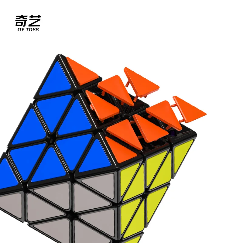 QiYi FTO M Face Turning Octahedron Cube, Magnetic Stickerless Smooth Speed Cube, Professional Twisty Puzzle Toy for Players