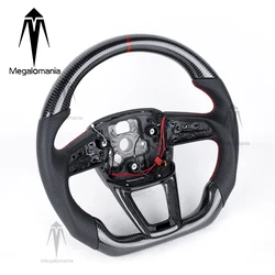Fit For Audi Q5 Q7 Q8 Q3 A3 A4 A5 A6 A7 A8 C8 S1 S3 S4 S5 S6 C6 Rs3 Rs4 Rs5 Rs6 Rs7 Rs8 C7 LED Carbon Fiber Steering Wheel
