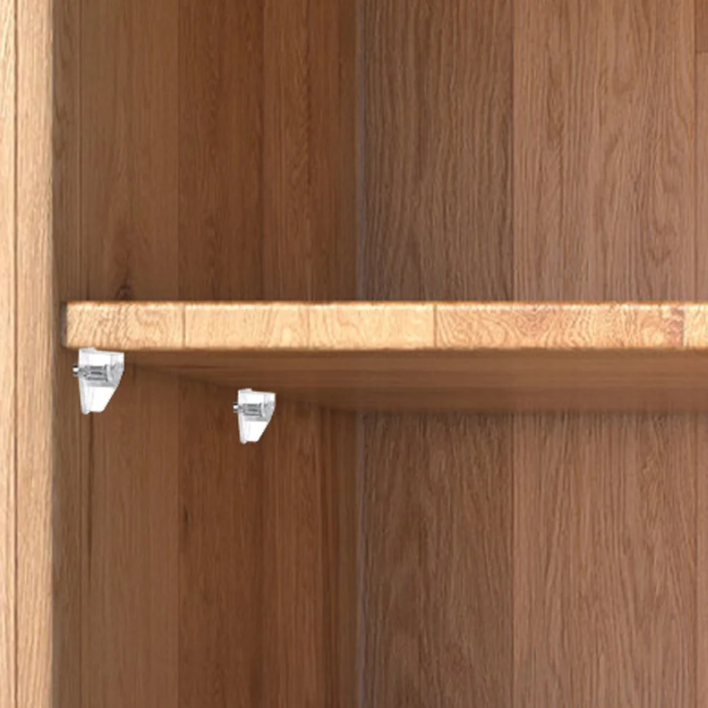 20Pcs Cabinet Shelf Pegs Metal Plastic Strong Sturdy Support Small Lightweight Easy Install Bookshelf Shelf Pegs