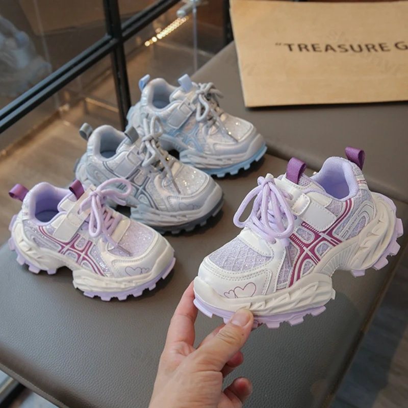 

Дышащие детские кроссовки, осенние новые легкие удобные повседневные туфли для девочек, уличные кроссовки на нескользящей мягкой подошве для бега для мальчиков